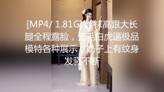 [MP4/ 1.81G] 丝袜高跟大长腿全程露脸，无毛白虎逼极品模特各种展示，奶子上有纹身发骚不断