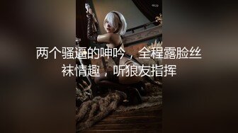 两个骚逼的呻吟，全程露脸丝袜情趣，听狼友指挥