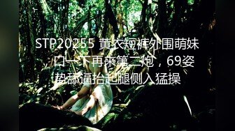 STP20255 黄衣短裤外围萌妹，口一下再来第二炮，69姿势舔逼抬起腿侧入猛操