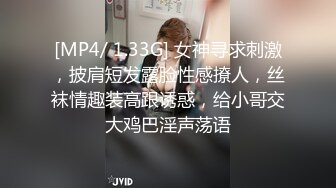 [MP4/ 1.33G] 女神寻求刺激，披肩短发露脸性感撩人，丝袜情趣装高跟诱惑，给小哥交大鸡巴淫声荡语