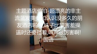 主题酒店偷拍-超漂亮的非主流蓝发美女和认识没多久的朋友酒店啪啪,妹子比较害羞操逼时还要挡着,叫声很厉害啊!国语