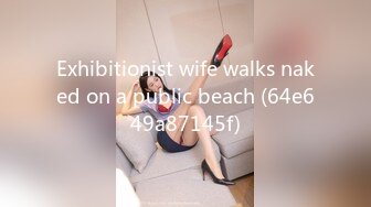 Exhibitionist wife walks naked on a public beach (64e649a87145f)